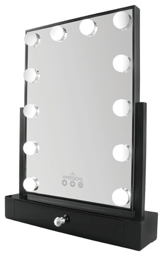 Hollywood Tri-Tone XL Makeup Mirror With Drawer