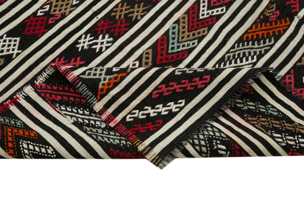 Rug N Carpet - Handmade Oriental 6' 4'' x 9' 7'' Vintage Wool Kilim Rug