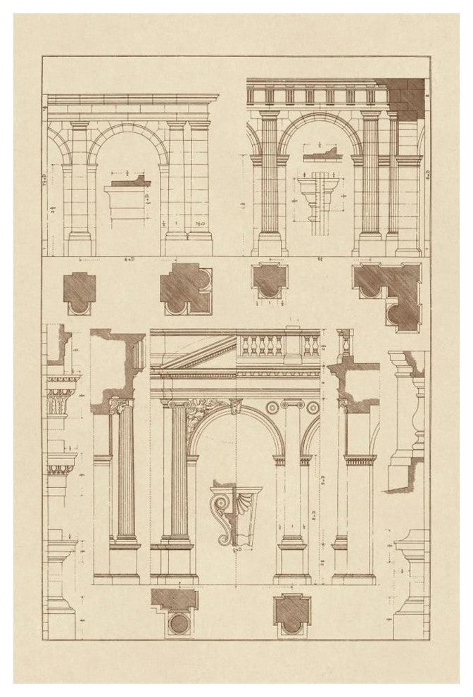 "Arcades" Digital Paper Print by J. Buhlmann, 42"x62"