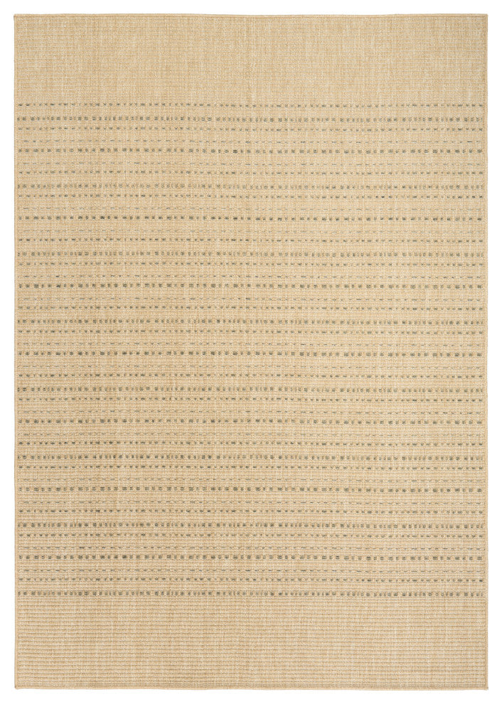 Nourison Tulum 5'3" x 7' Taupe Outdoor Rug
