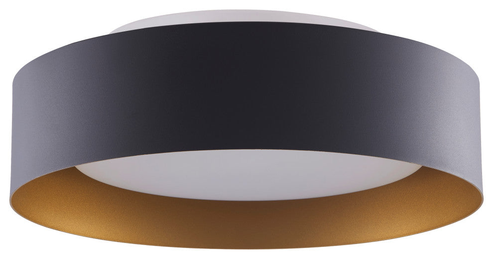 Lynch Black and Gold Flush Mount Ceiling Light