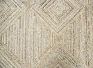 Rizzy Home Suffolk SK335A Tan Geometric/Solid Area Rug, Rectangular 10'x13'
