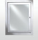Metro Stainless Steel Medicine Cabinet, Polished, 20"x28"