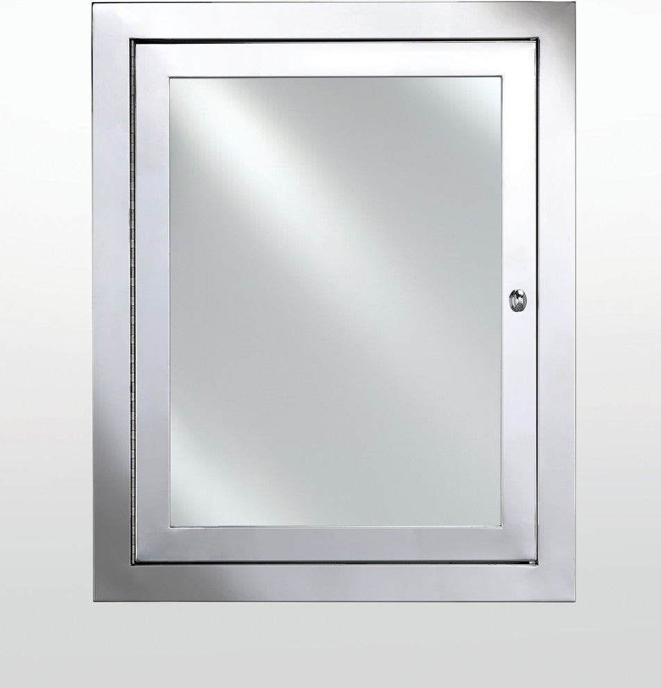 Metro Stainless Steel Medicine Cabinet, Polished, 20"x28"