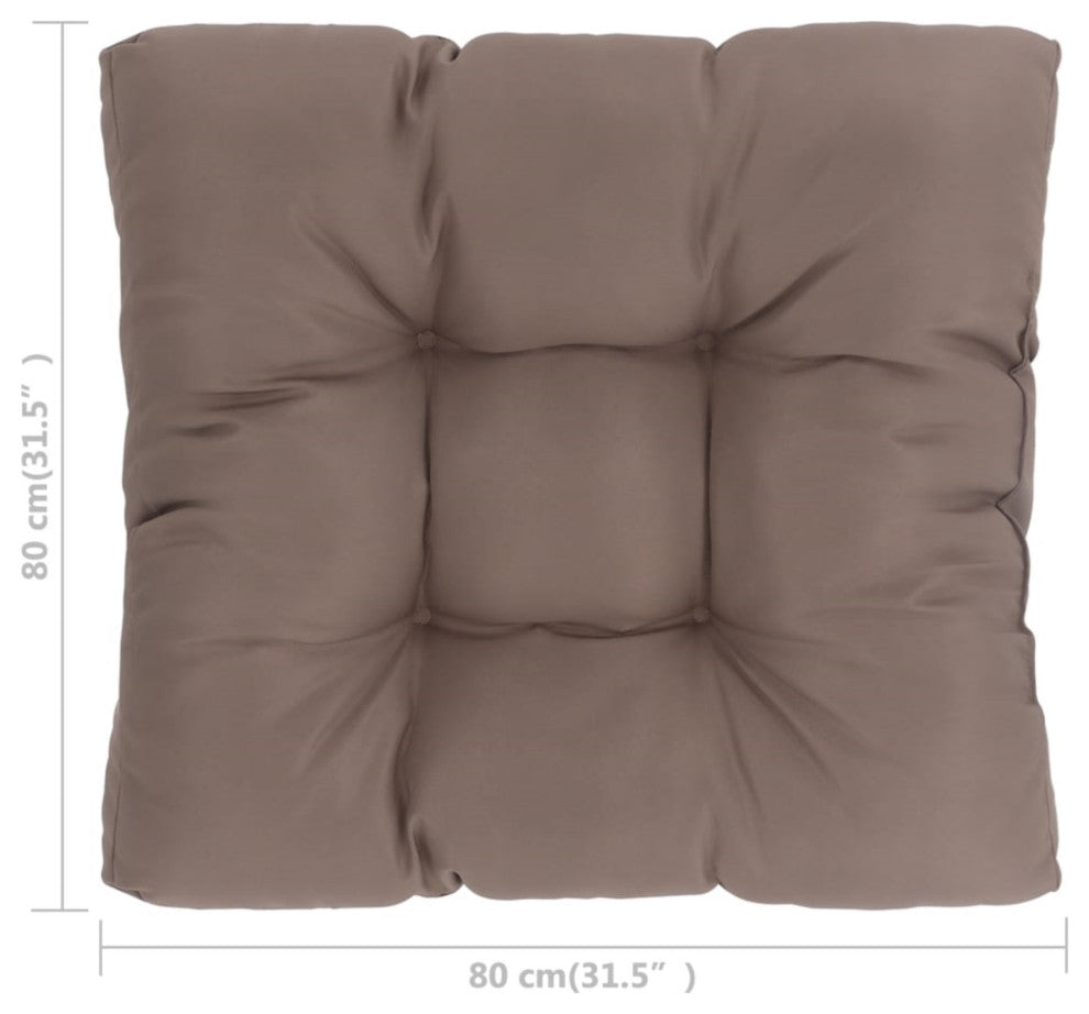 Vidaxl Garden Seat Cushion Taupe 31.5"x31.5"x3.9" Fabric