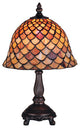 12"H Tiffany Fishscale Mini Lamp