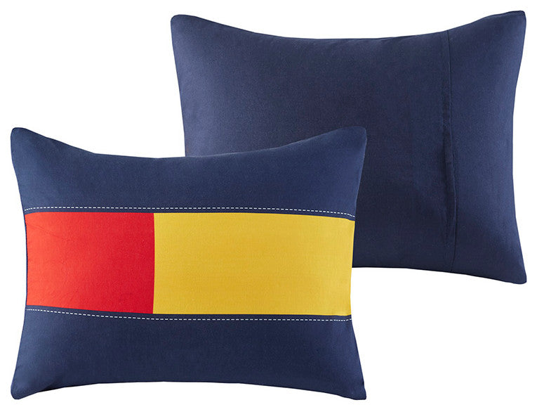 Kids Morris Cool Kid Color Block Comforter Set, Twin