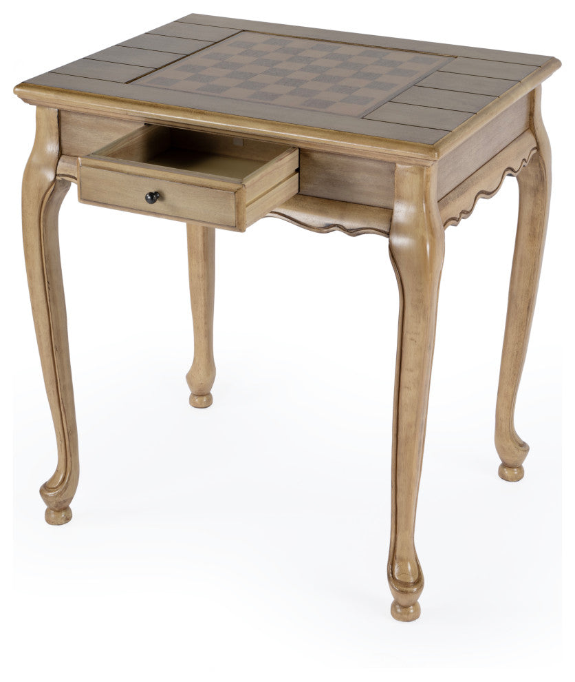 Butler Bannockburn Cherry Game Table, Antique Beige