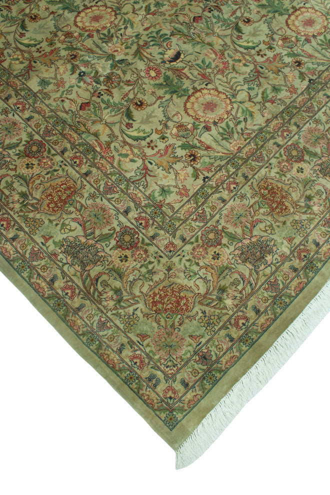 Pak-Persian Mira Light Green/Pink Rug, 9'0x12'0