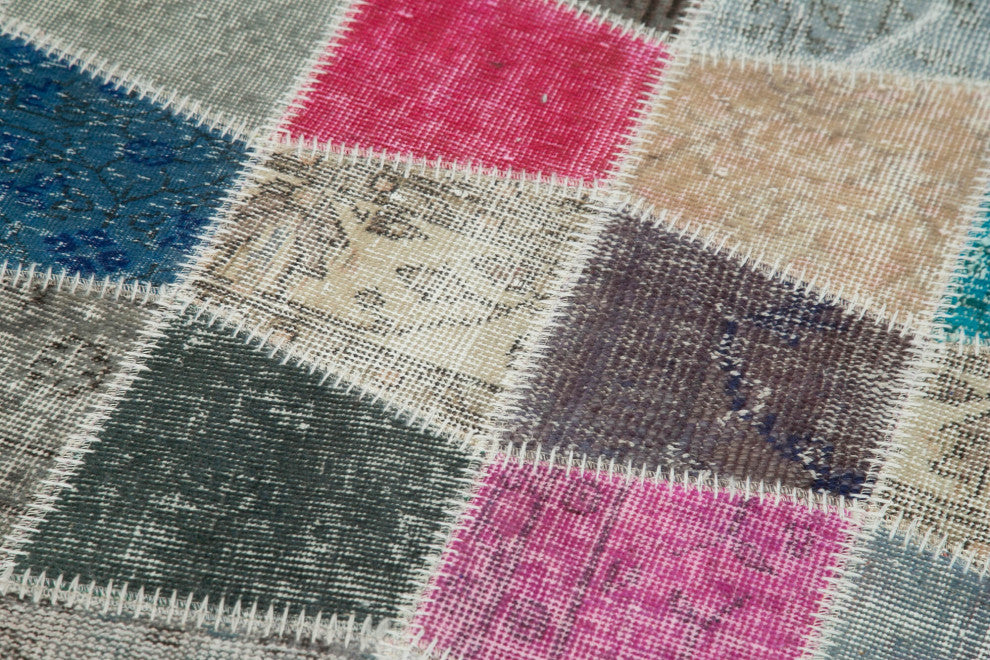 Rug N Carpet - Handwoven Anatolian 2' 11" x 10' 0" Vintage Patchwork Runner Rug