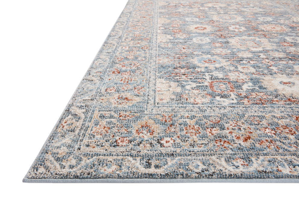 Loloi II Odette Sky / Rust 6'-7" x 9'-6" Area Rug