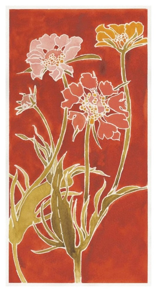 "Cloisonne Beauty II Crop" Digital Paper Print by Shirley Novak, 38"x74"