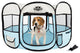 Portable Pop Up Pet Play Pen Carrying Bag 38" Diameter 24" Blue by Petmaker