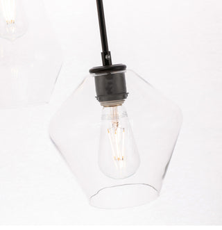 Elegant Lighting LD2268 Gene 3 Light 17"W Multi Light Pendant - Chrome