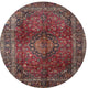 Ahgly Company Indoor Round Traditional Area Rugs, 4' Round