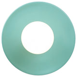 Discus Pendant, Reflecting Pool, White Cord