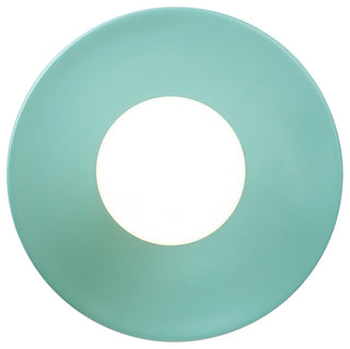 Discus Pendant, Reflecting Pool, White Cord