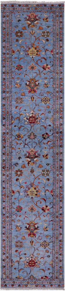 Runner Handmade Persian Tabriz Wool Rug 2' 8" X 12' 4" Q11245