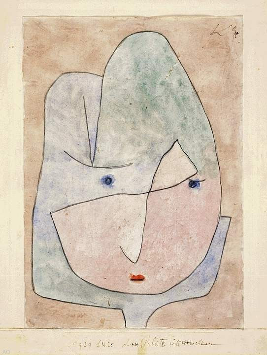 Paul Klee This Flower Wishes to Fade, 21"x28" Wall Decal