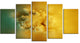 3D Prickly Digital Illustration, Abstract Canvas Art Print, 60"x32", 5 Panels
