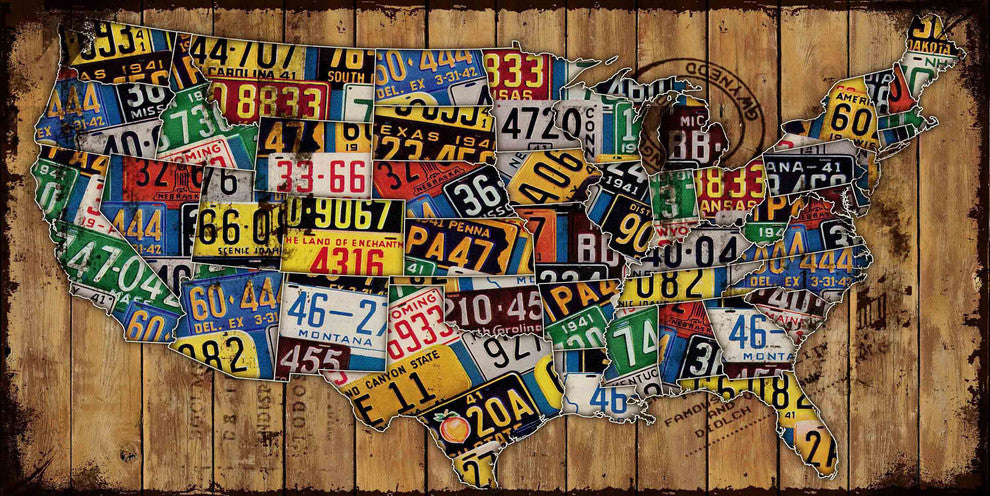 "Classic Plates" Art Print, 114x57 cm