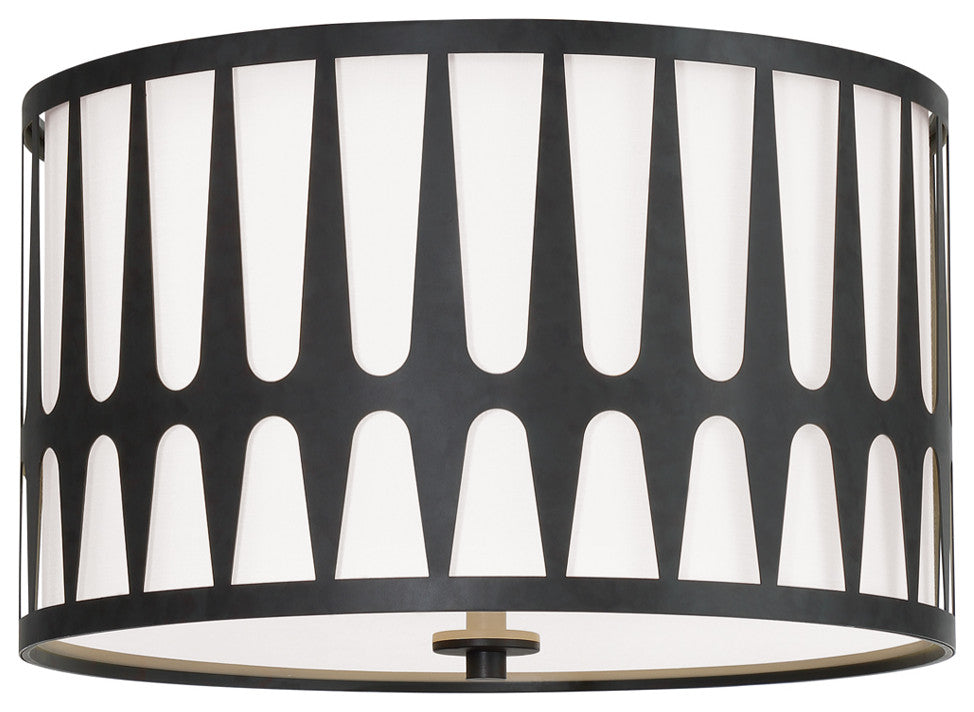Royston 3 Light Black Ceiling Mount