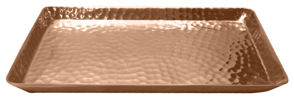 nu steel Copper Hammered Vanity Tray
