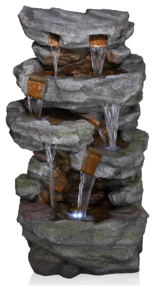 Cascading Stone Wall Fountain