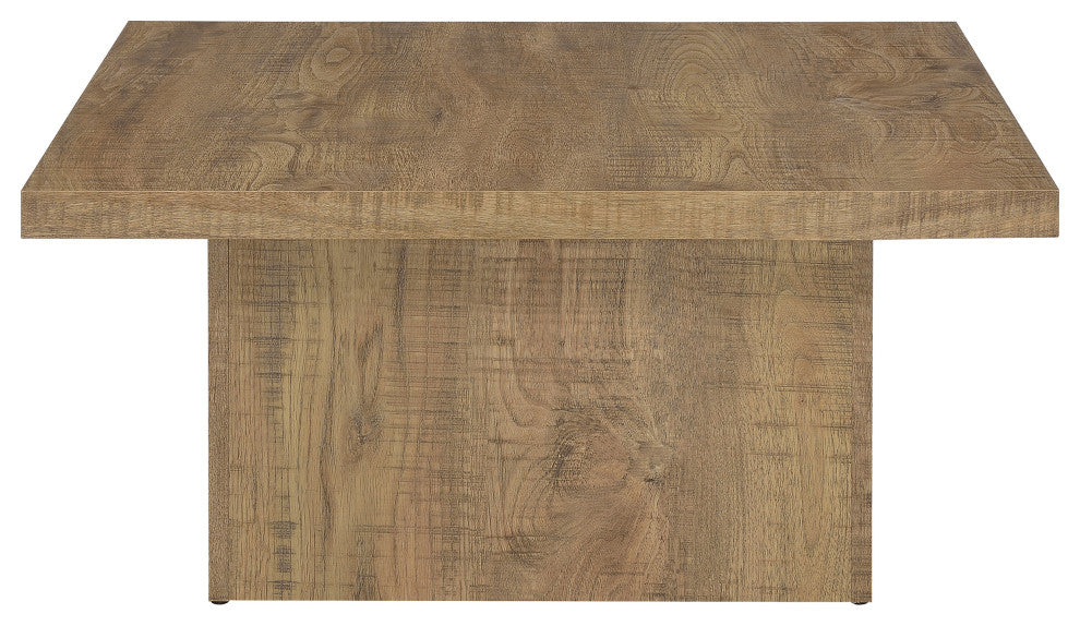 Devar Square Engineered Wood Coffee Table Mango Brown