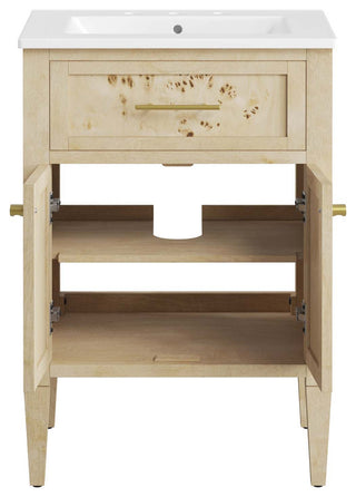 Elysian 24" Wood Bathroom Vanity - White Burl