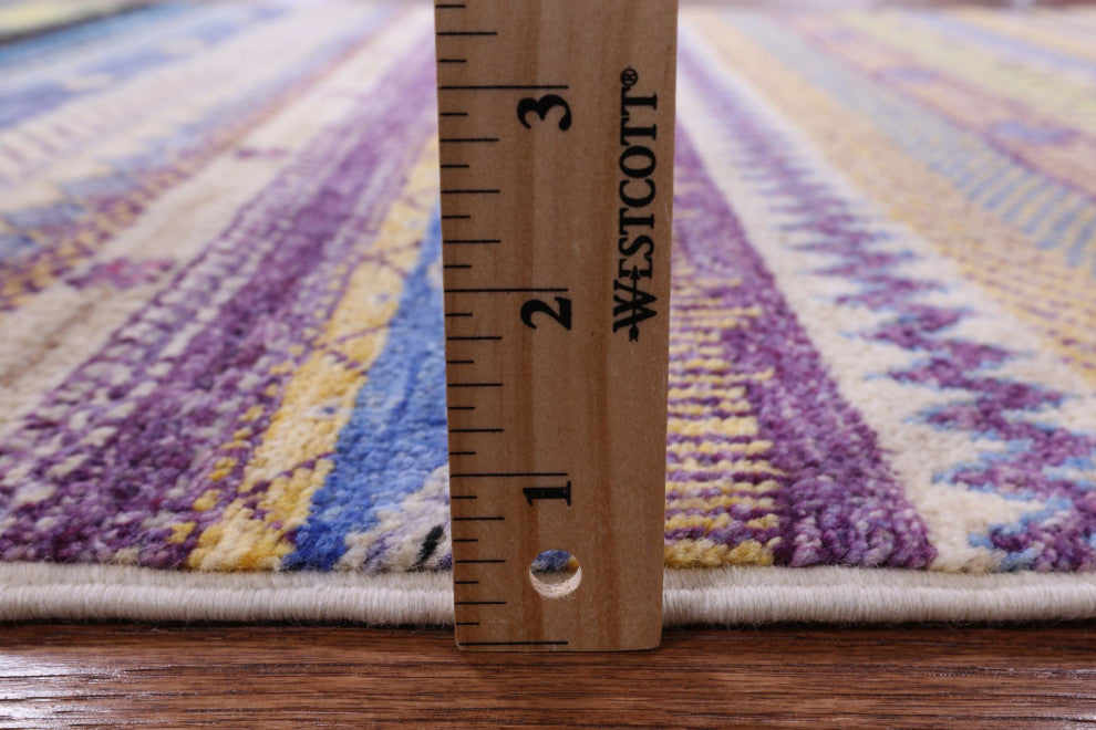 3' 2" X 5' 3" Persian Gabbeh Hand Knotted Rug Q6779