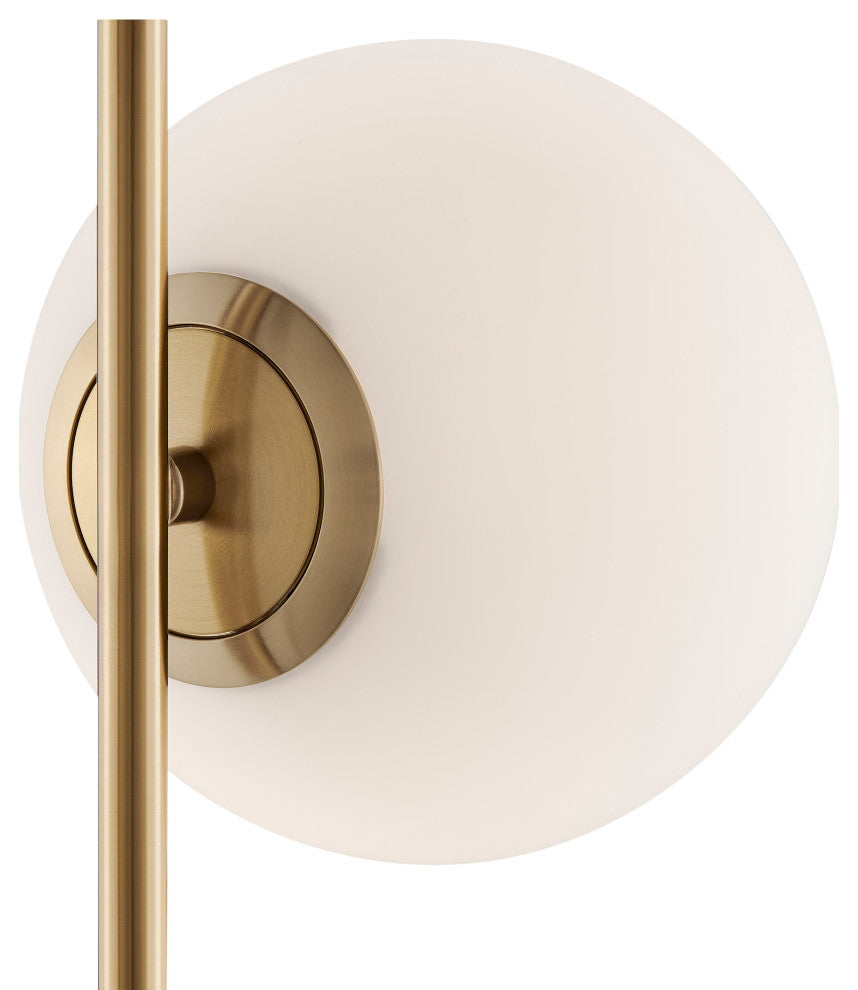 Anechdoche Gold and White Table Lamp