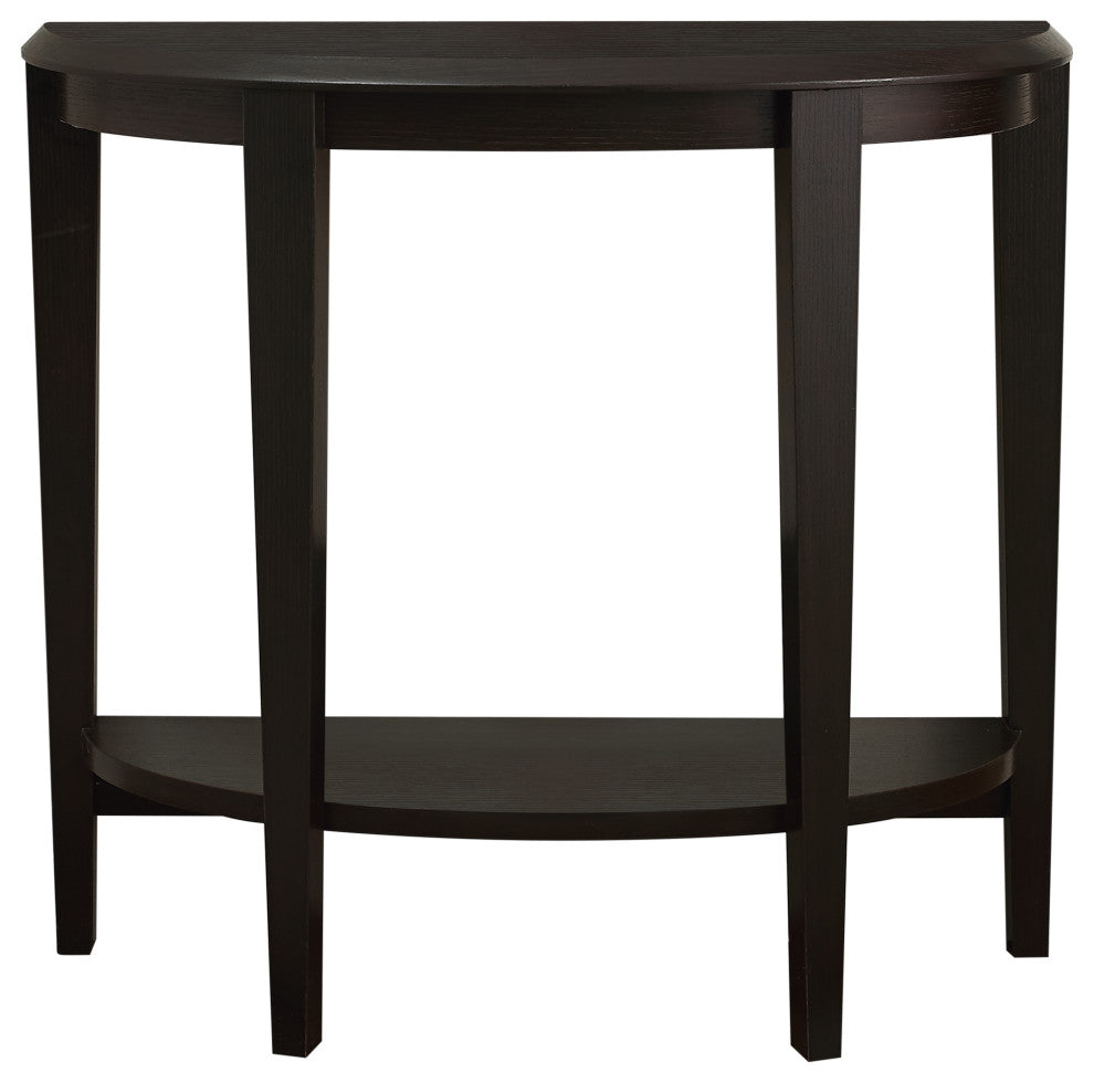 HomeRoots 11.75" x 36" x 32.5" Cappuccino Finish Accent Table