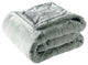 Heavy Faux Fur Throw, Silver, 50"x60"