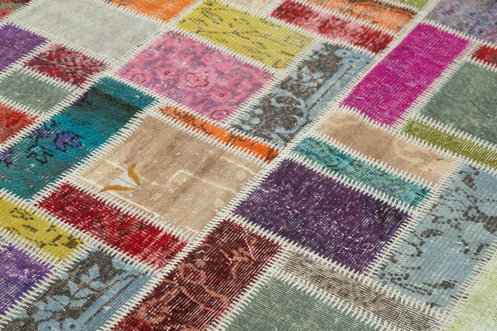 Rug N Carpet - Hand-Knotted Oriental 5' 9" x 8' 4" Vintage Patchwork Area Rug