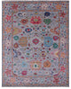 9' 1" X 12' 1" Turkish Oushak Hand Knotted Wool Rug - Q14955