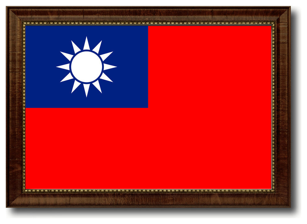 Taiwan Country Flag Canvas Print, 21"x30"