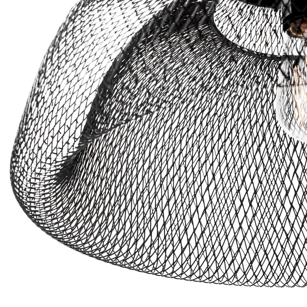 Polaris Pendant Light, Black, Large 18"