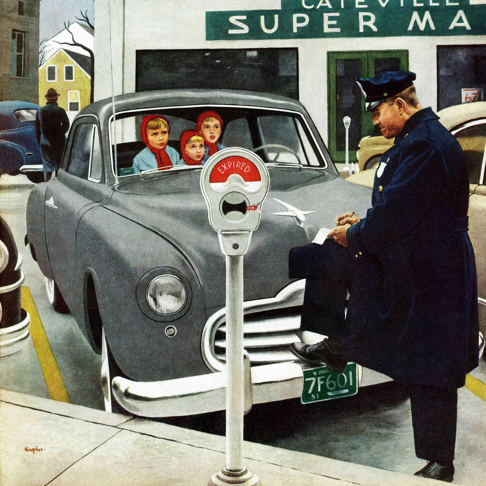 "Expired Meter" Painting Print on Canvas by George Hughes