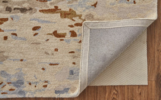 Weave & Wander Everley Wool Rug, Warm Beige/Blue, Rug, Ivory/Multi, 8'x10'