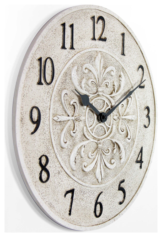 Blanc Fleur Clock
