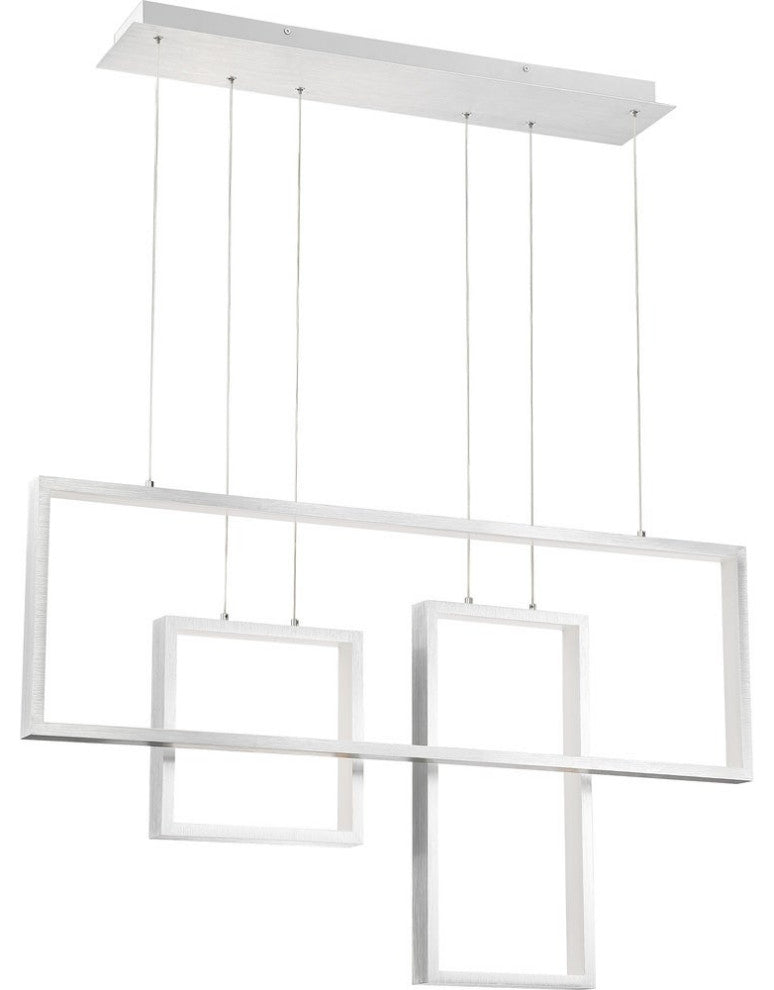 Brushed Aluminum LED Island Light/Chandelier