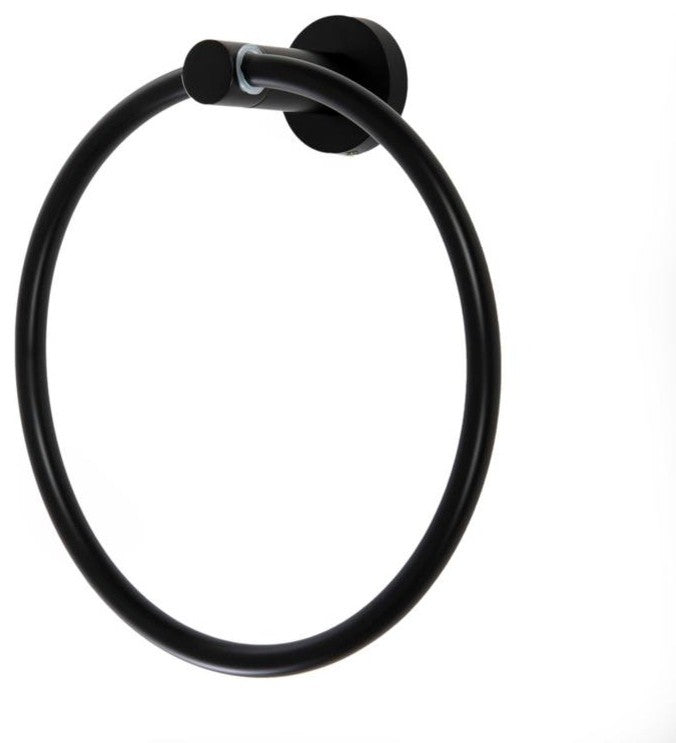 Italia Florence Series Matte Black 4-Piece Bathroom Accessory Set