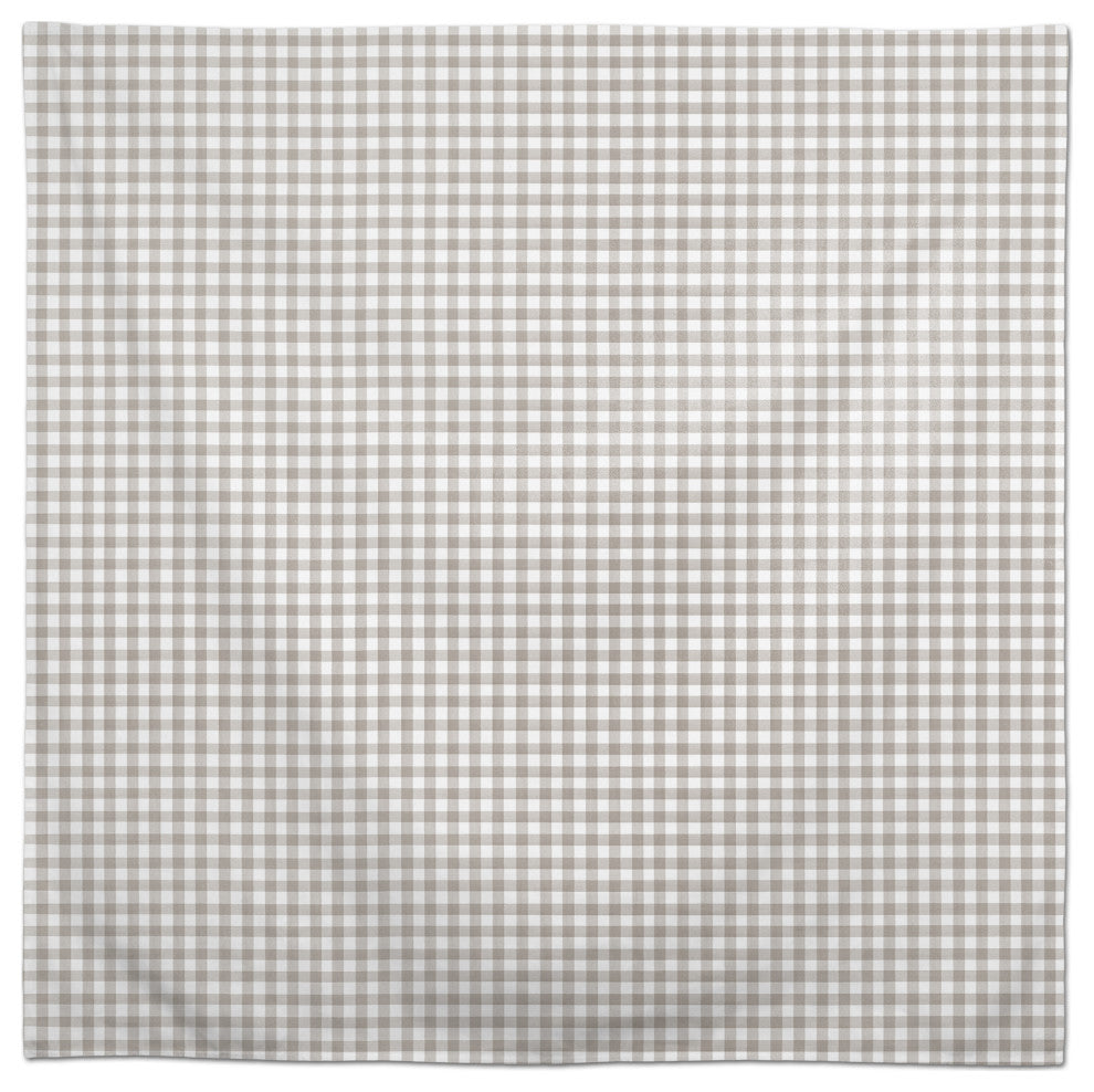 Gray Buffalo Check 58x58 Tablecloth