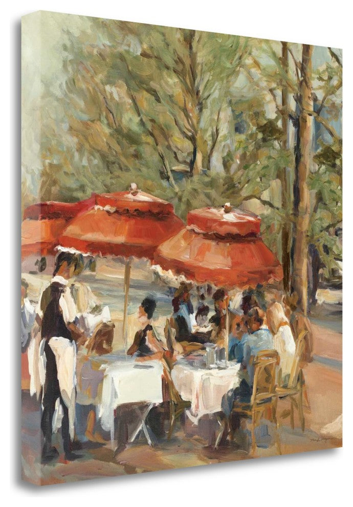 "Lunch On The Champs Elysees" By Marilyn Hageman, Giclee on Gallery Wrap Canvas