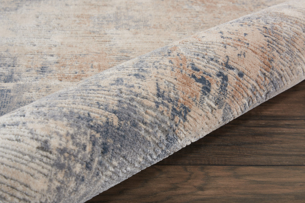 Nourison Rustic Textures 7'10" Round Beige/Grey Modern Indoor Area Rug