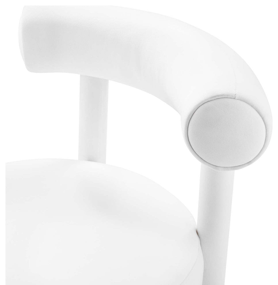Toulouse Performance Velvet Dining Chair, Set of 2, White