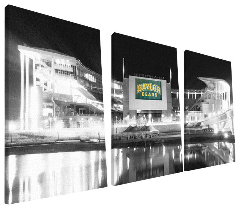Baylor University Bears McLane Stadium Canvas Print, 24"x48"
