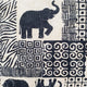 Zakouma Elephant Throw Pillow 20x20, with Polyfill Insert