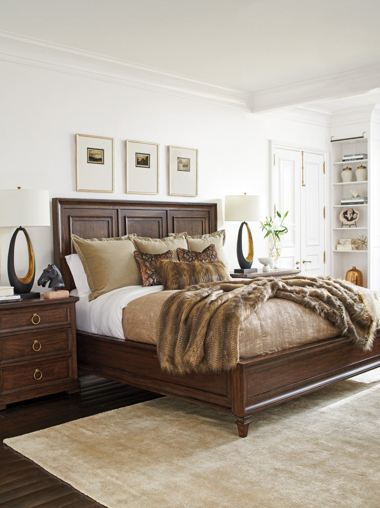 Walnut Creek Wood Panel Bed 6/6 King